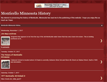 Tablet Screenshot of monticellohistory.com